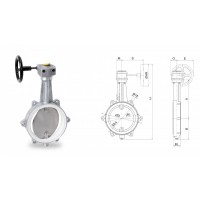 Warex valve DKZ 103H蝶阀用于塑料化工食品矿产