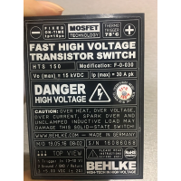 Behlke晶闸管高压开关HTS 60-100-SCR通过TTL 触发脉冲触发